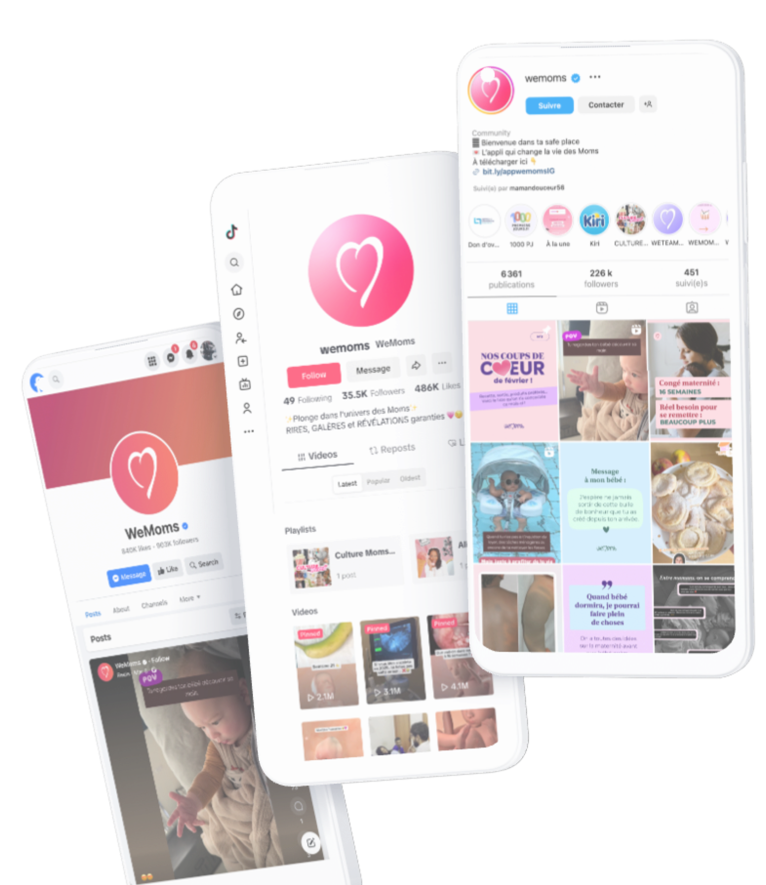 Réseaux sociaux WeMoms